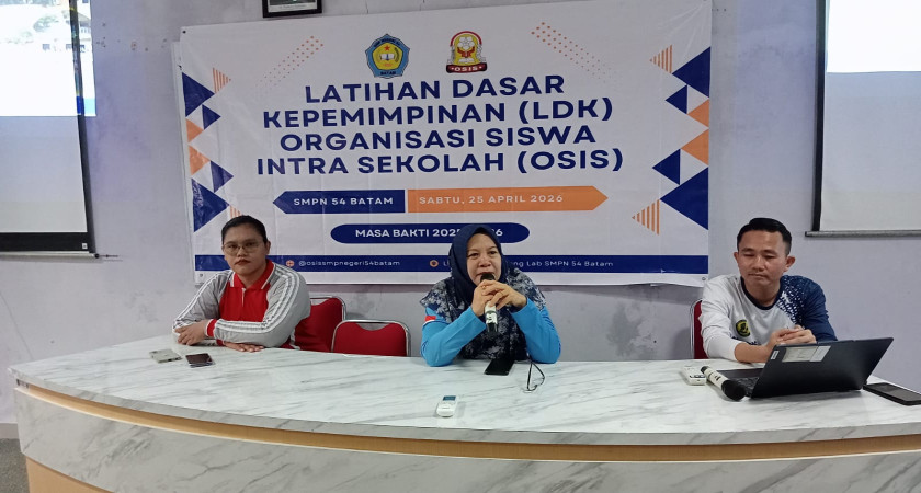 Semangat kepemimpinan mulai dibentuk di SMP Negeri 54 Batam