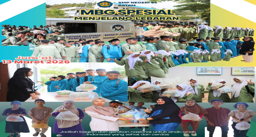 MBG Spesial Menjelang Lebaran di SMP Negeri 54 Batam: Sajian Sehat Penuh Kebahagiaan