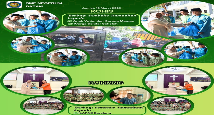 Aksi Kepedulian Rohani SMP Negeri 54 Batam: Berbagi Sembako dan Menebar Kasih
