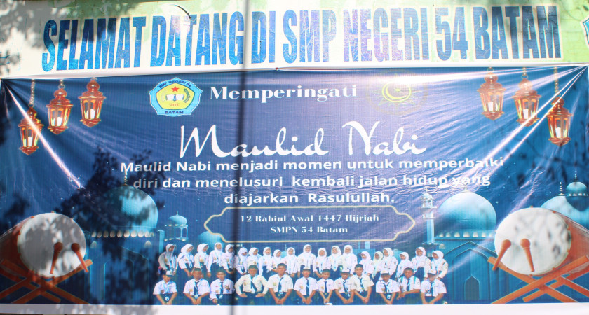Peringatan Maulid Nabi Muhammad SAW 1447 H SMP Negeri 54 Batam