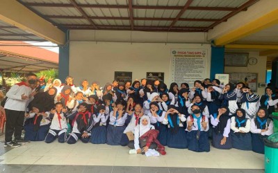 SMP Negeri 54 Batam Hadiri Pelantikan Gabungan PMR Se-Kota Batam