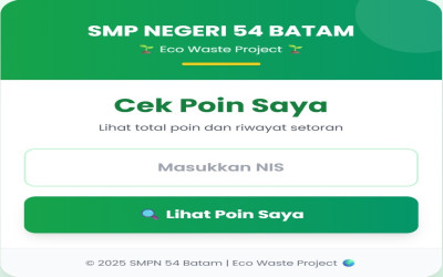 Aplikasi Eco Waste Project ( Cek Poin Saya )
