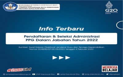 TATA CARA PENDAFTARAN PPG DALAM JABATAN (DALJAB) TAHUN 2022